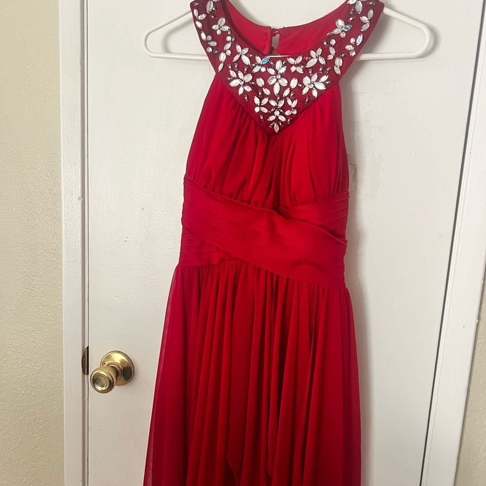 Red sparkly dress